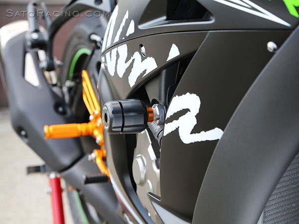 Sato Racing Frame Sliders - Kawasaki ZX10-R (2016-2019) - K-ZX1016FSM-BK ,  K-ZX1016FSS-BK